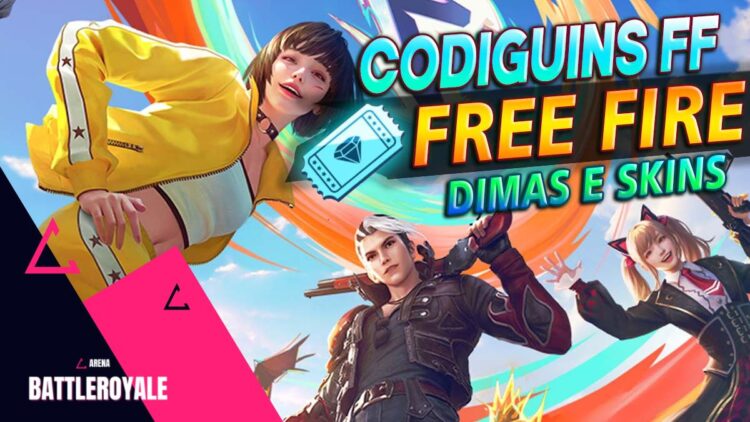 Códigos de Free Fire Resgate seu Codiguin FF de Dimas e Skins Nesta Segunda - 22 de Julho de 2024