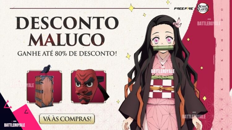 Novo Conjunto - Nezuko Desconto Maluco no Free Fire