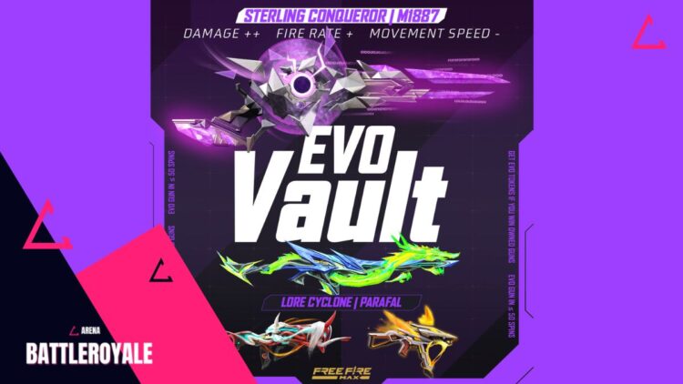 Evento Evo Vault de Agosto 2024 no Free Fire MAX Armas Exclusivas