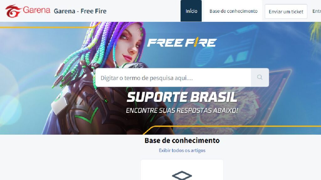 Garena Free Fire Suporte Brasil